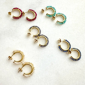 Stone Hoops - Forest + Ash