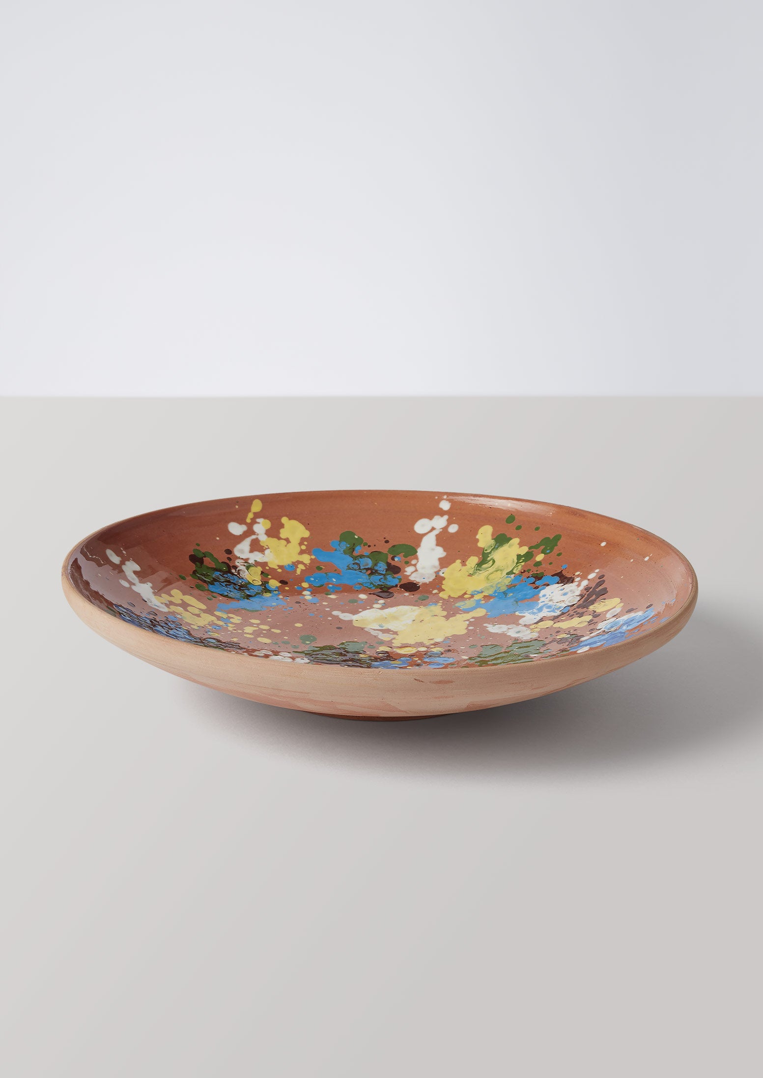 Casa de Folklore Splatter Serving Plate | Terracotta/Multi