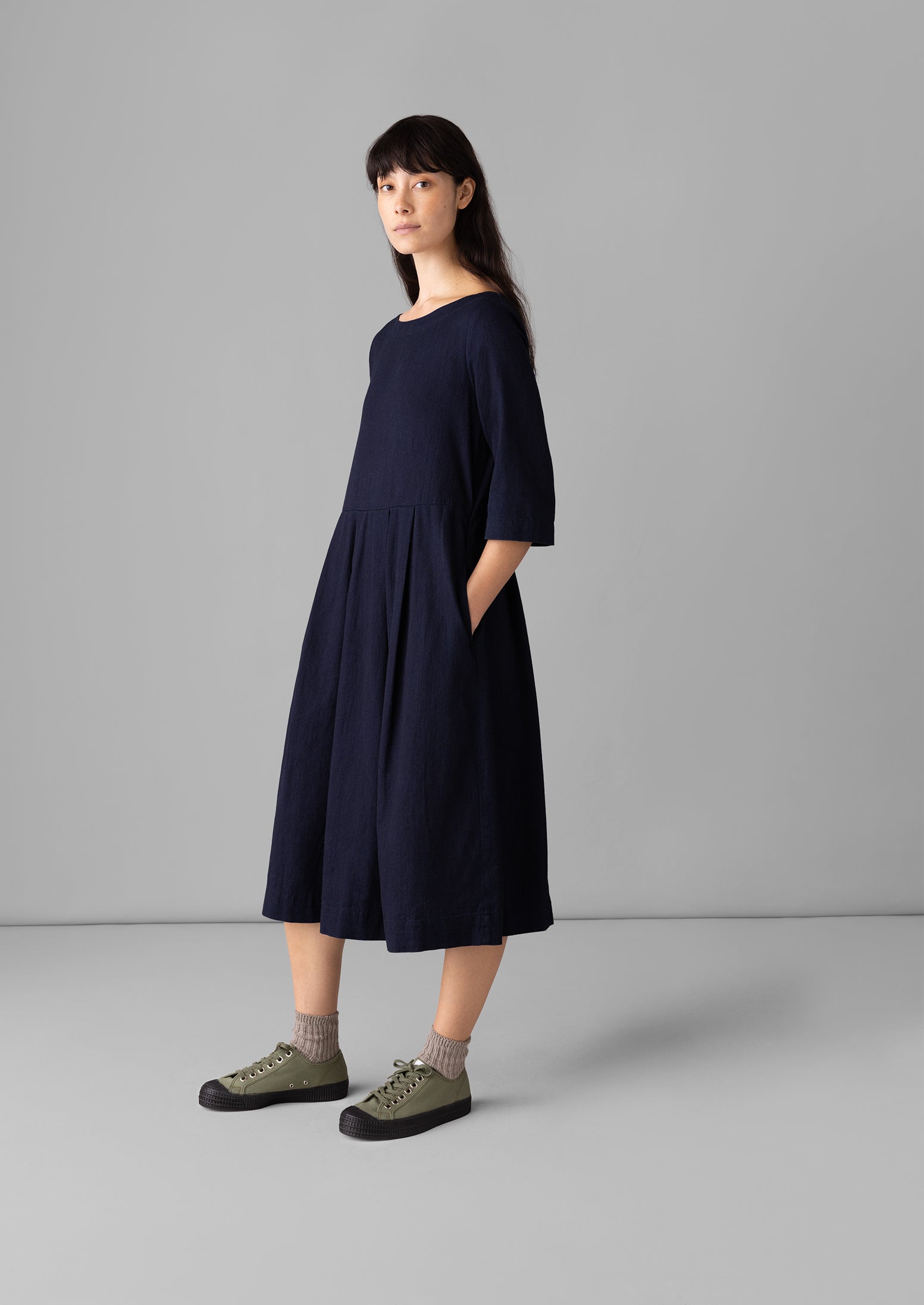 Franca Indigo Twill Dress | Indigo