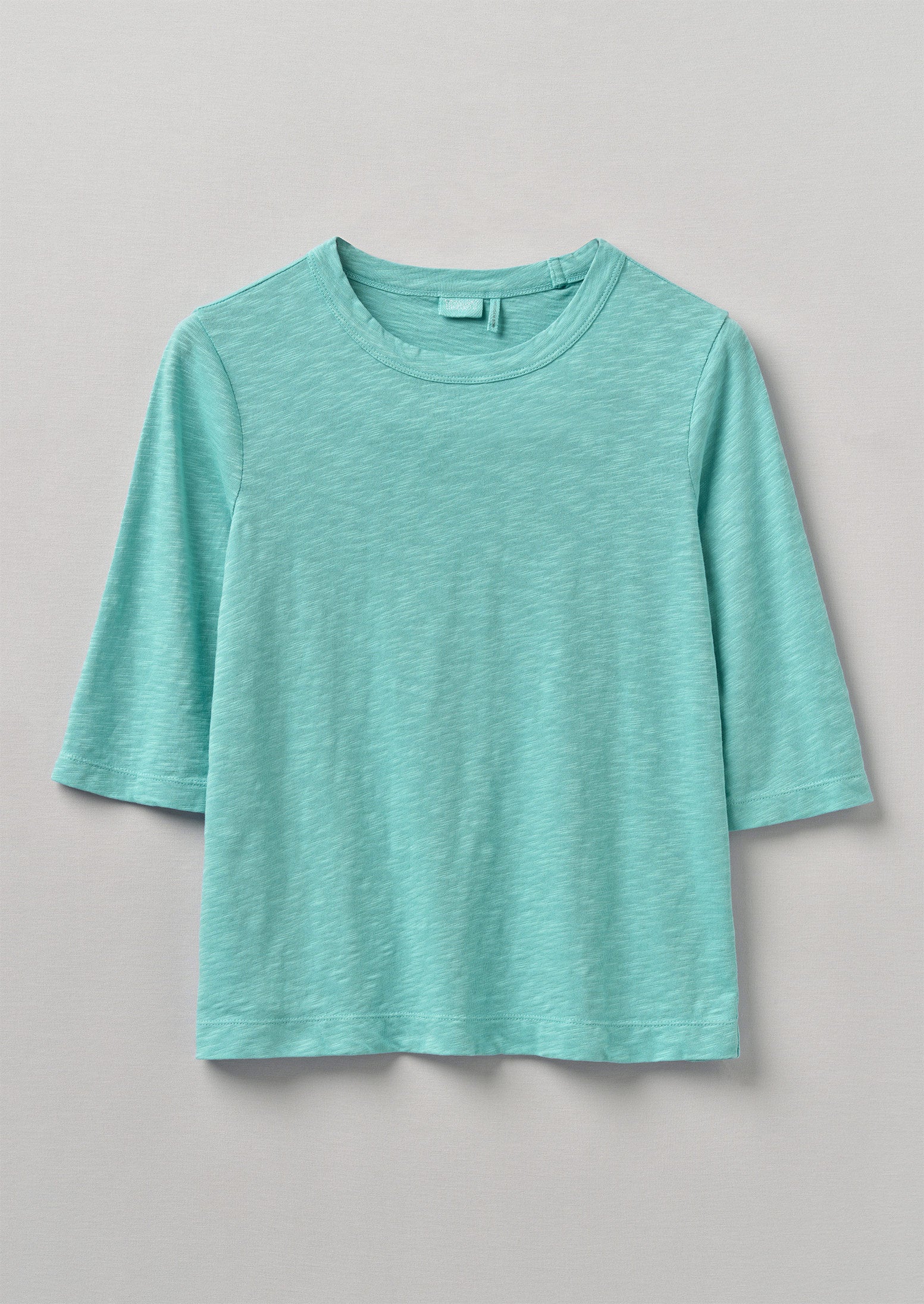 Cleo Cotton Half Sleeve Tee | Sea Green