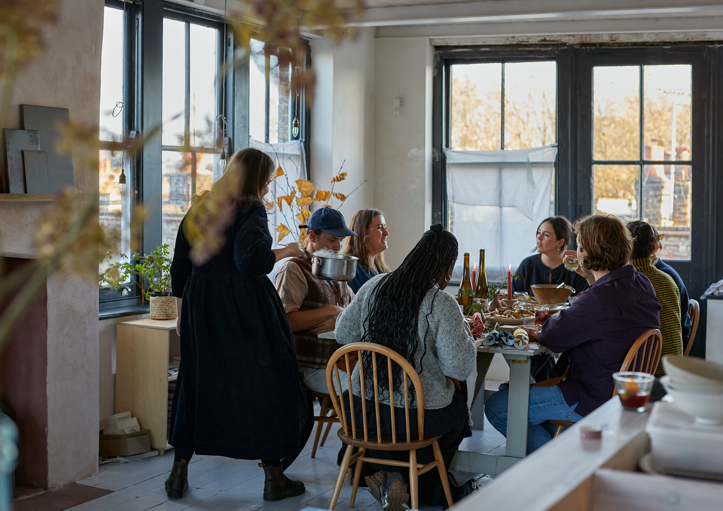 Dinner party scene