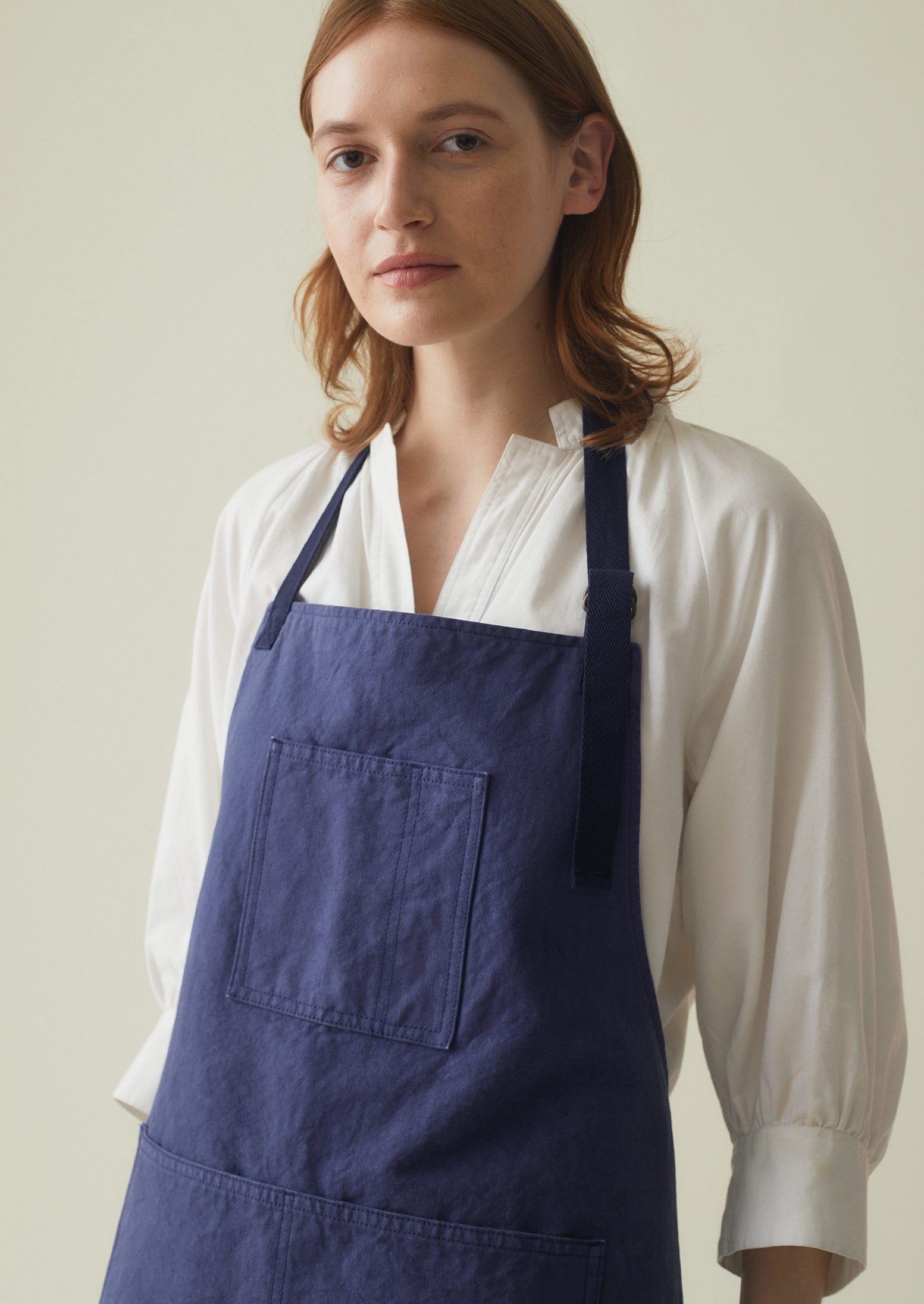 Cotton Canvas Project Apron | Workwear Blue