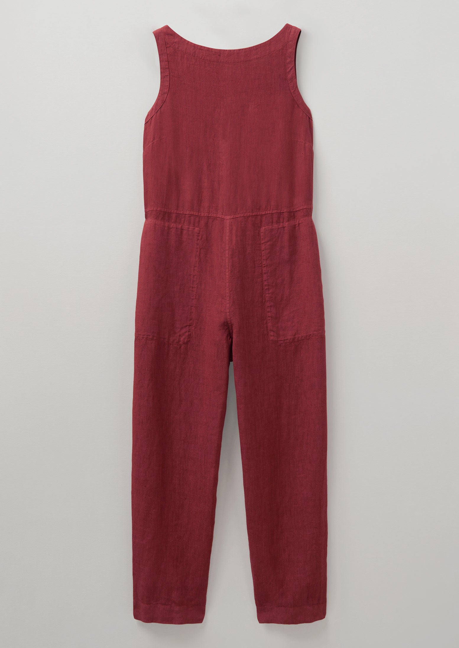 toast cotton linen v neck jumpsuit