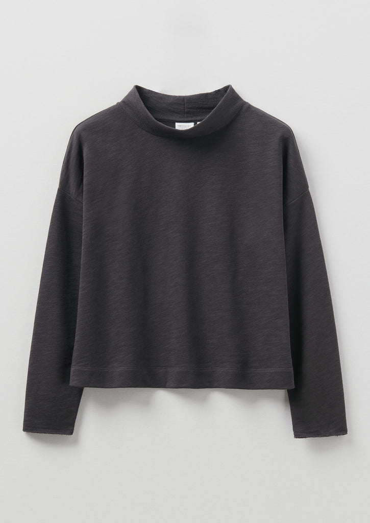 Loop Back Jersey Easy Sweater | Charcoal | TOAST