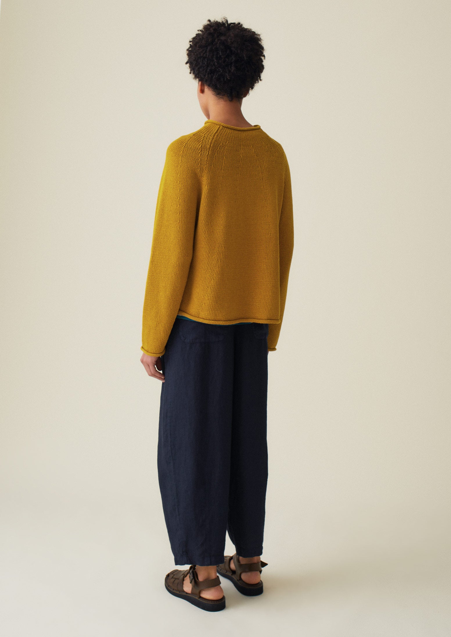 Cotton Linen Easy Sweater | Butternut