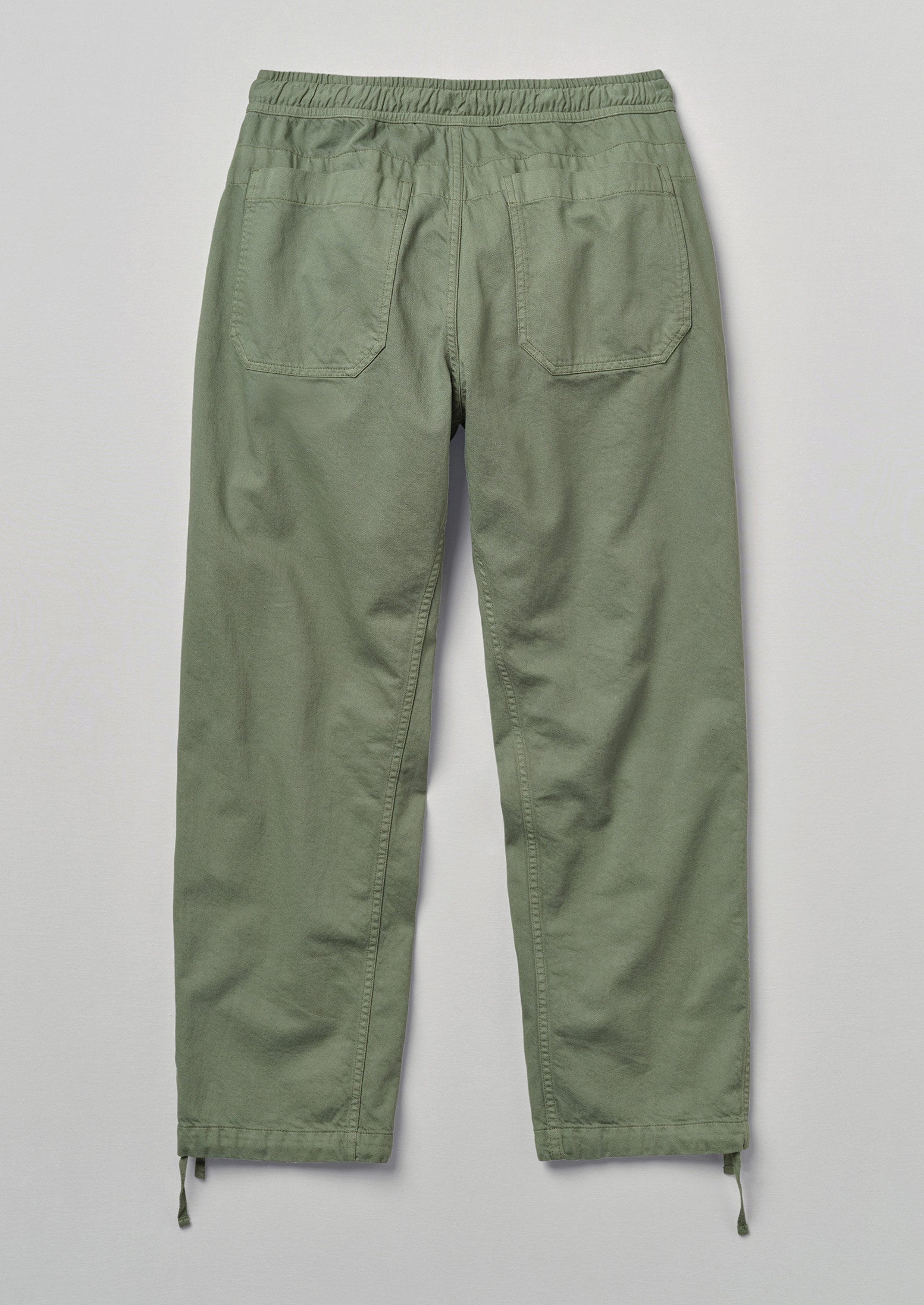 Drawstring Cuff Cotton Linen Trousers | Herb