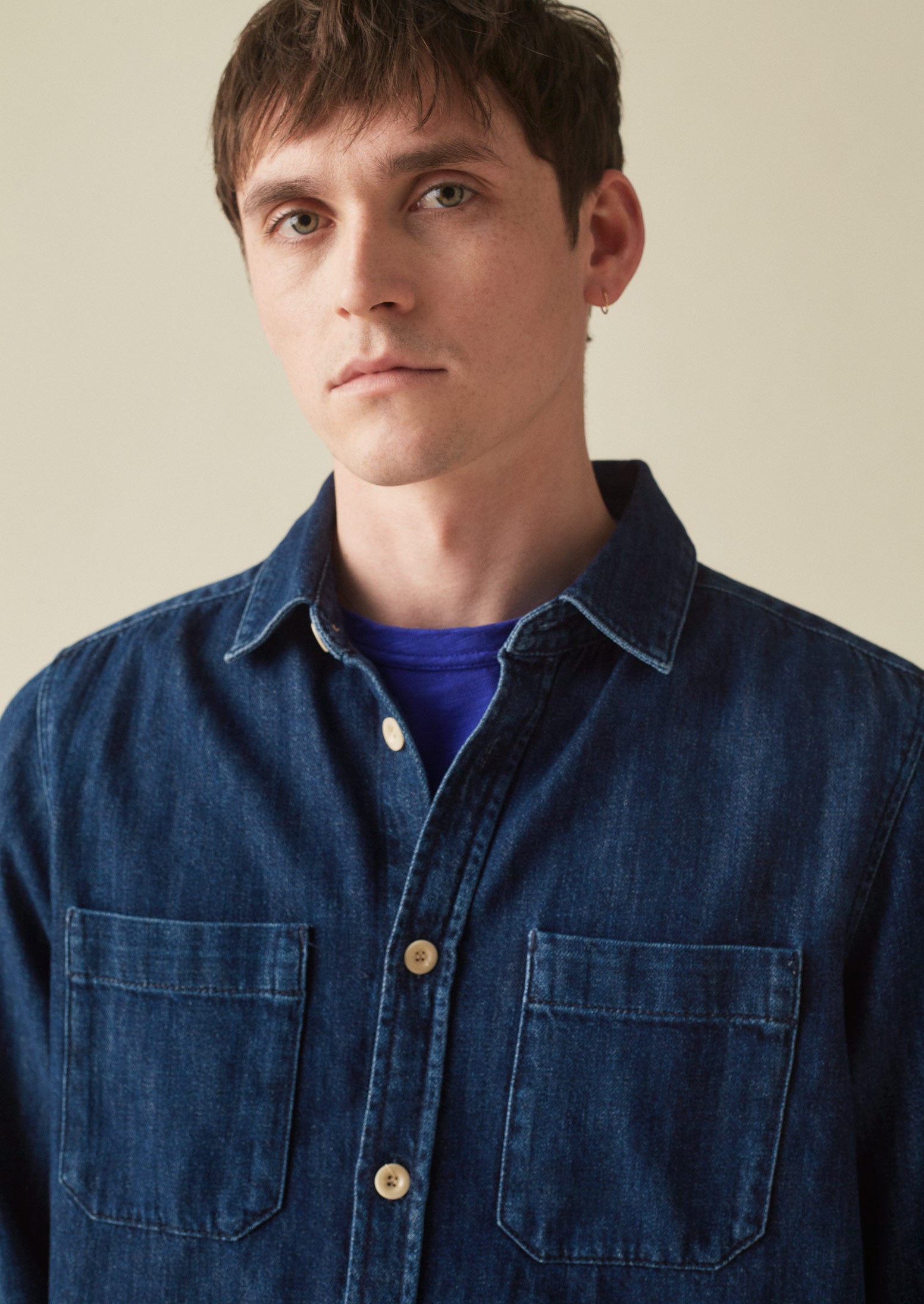 Patch Pocket Denim Shirt | Indigo