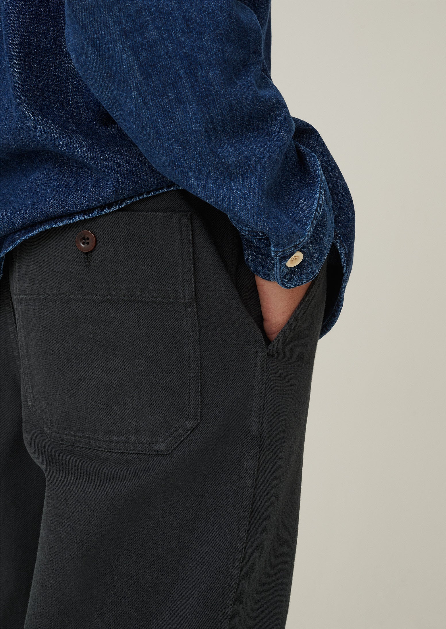 Patch Pocket Denim Shirt | Indigo