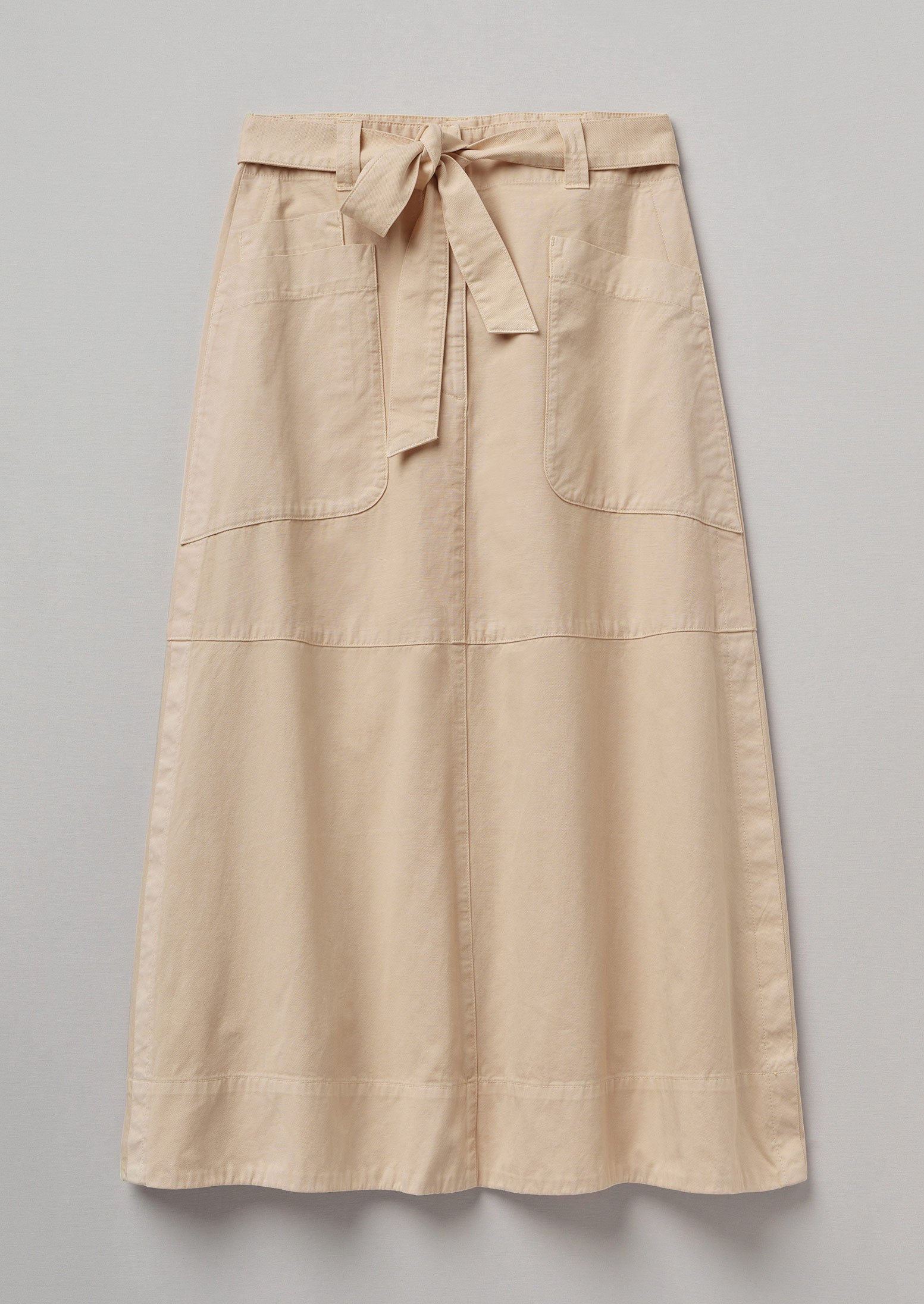 A Line Cotton Linen Skirt | Shell