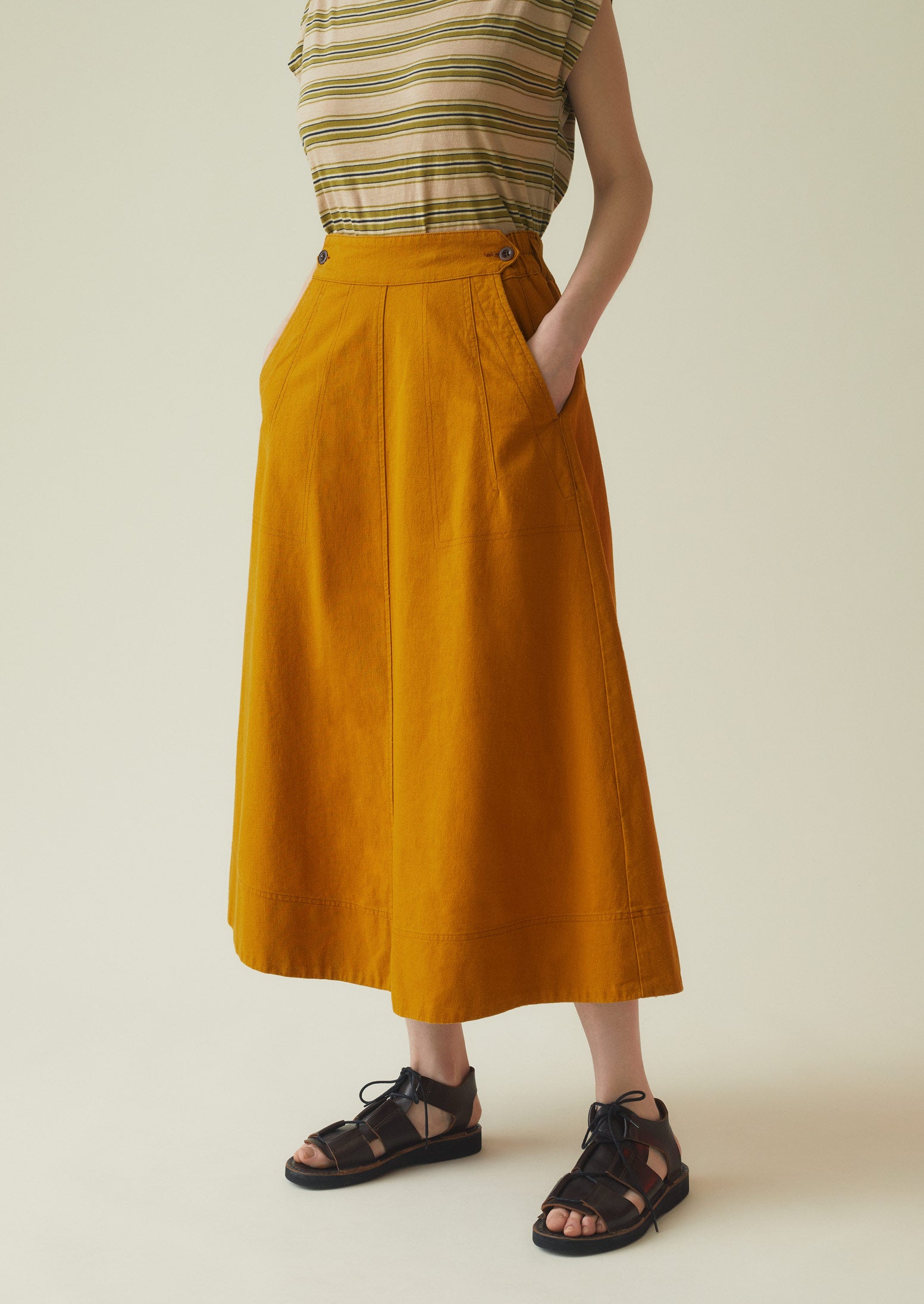 Mariner Hemp Cotton Skirt | Dhal