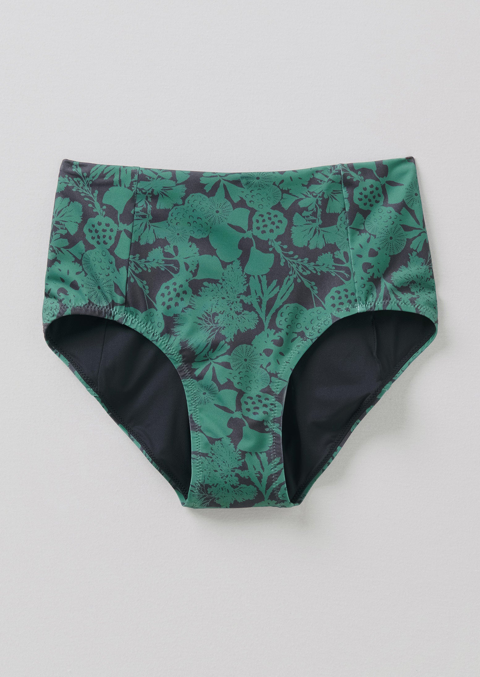 Recycled Flotsam Print Bikini Bottoms | Sea Green