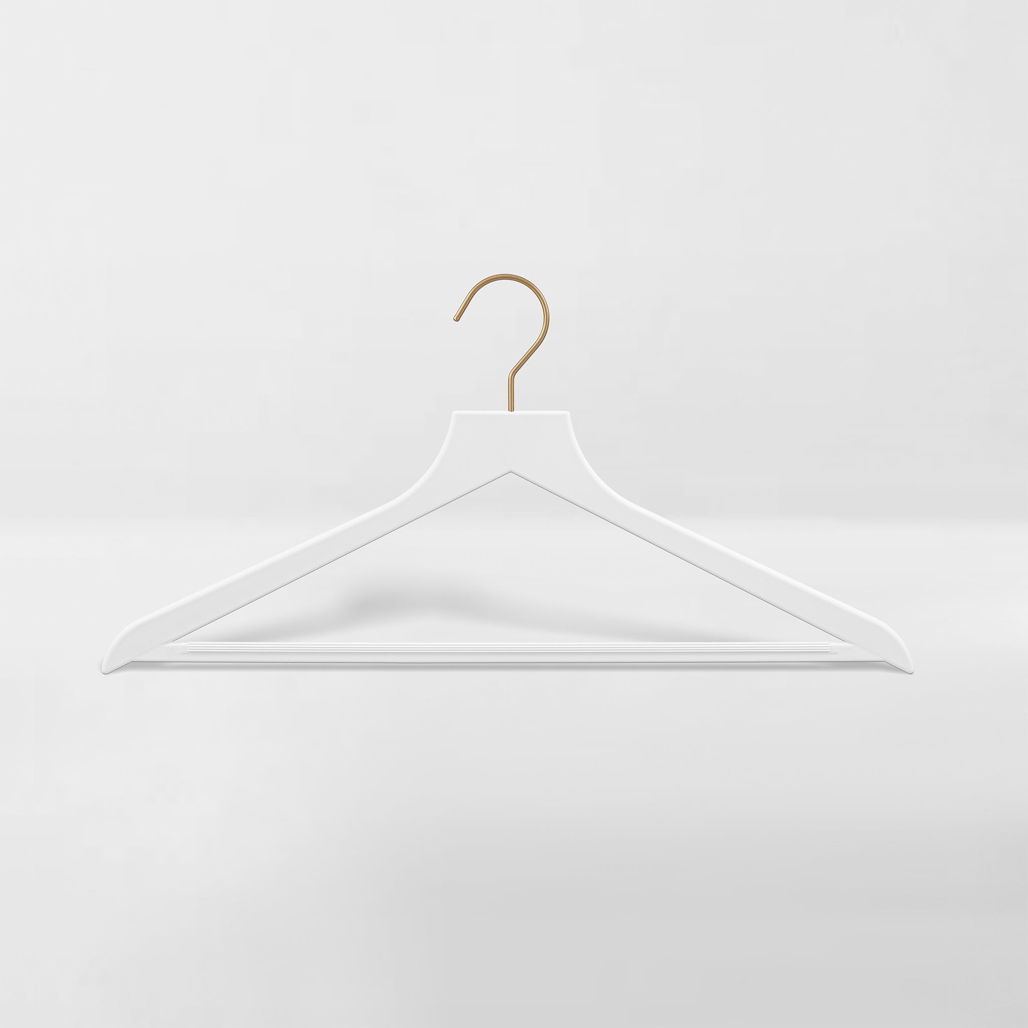 Neat Method Everyday Rubberized Hangers- Set of 25 - Black/Matte Brass