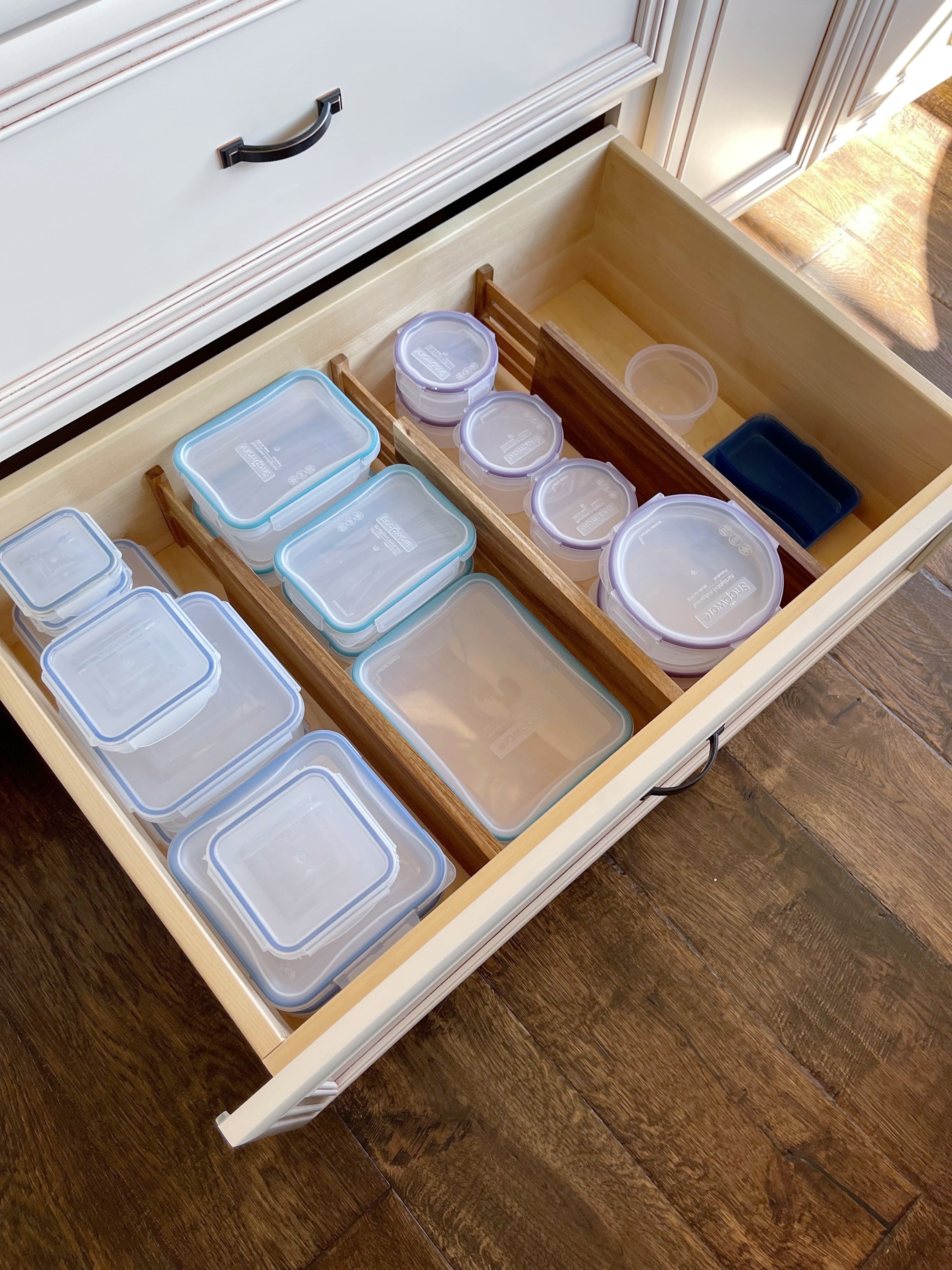 Moved to a new house and my wife organized the tupperware drawer