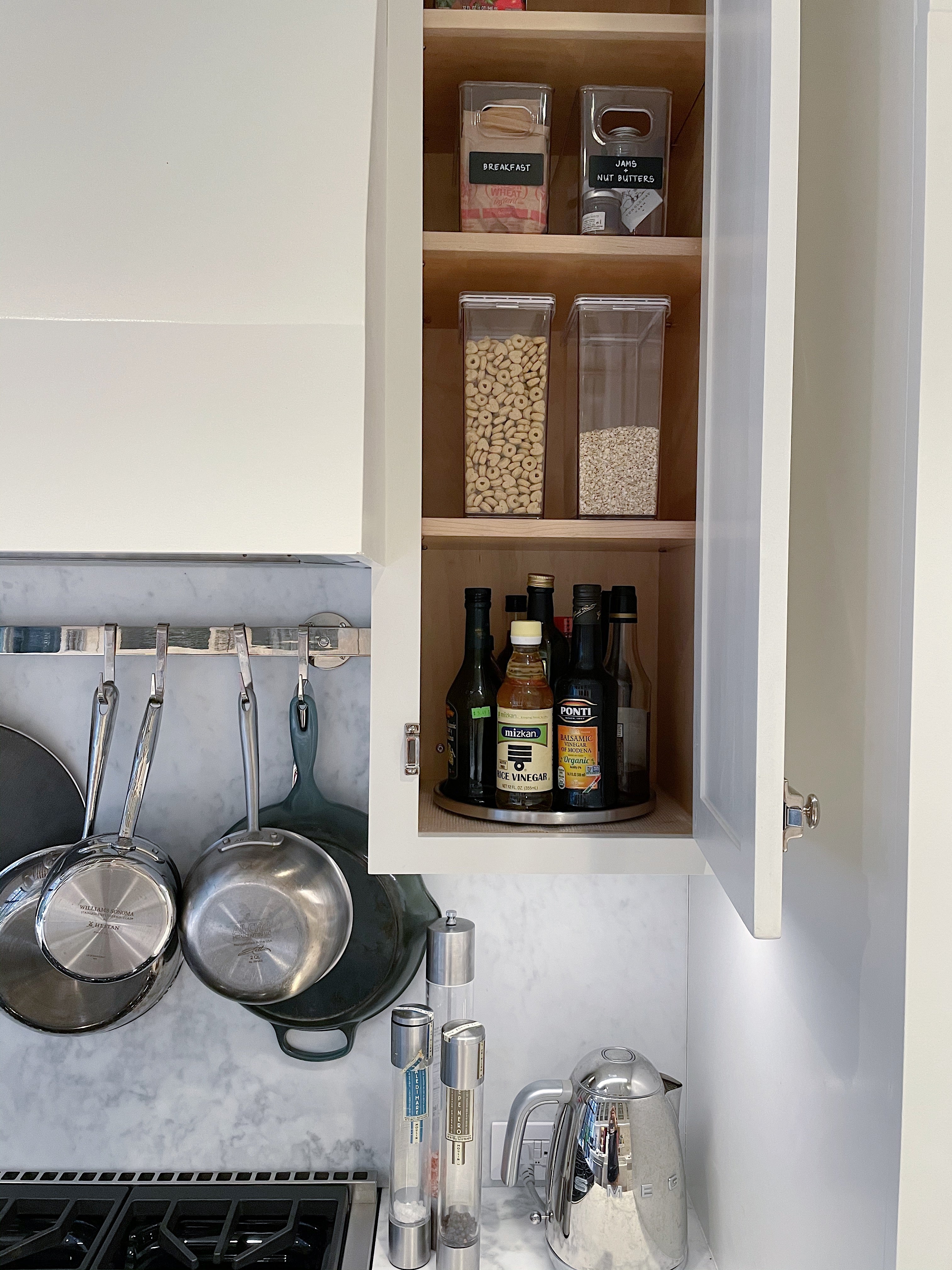 Storage Ideas for Little Upper Cabinets