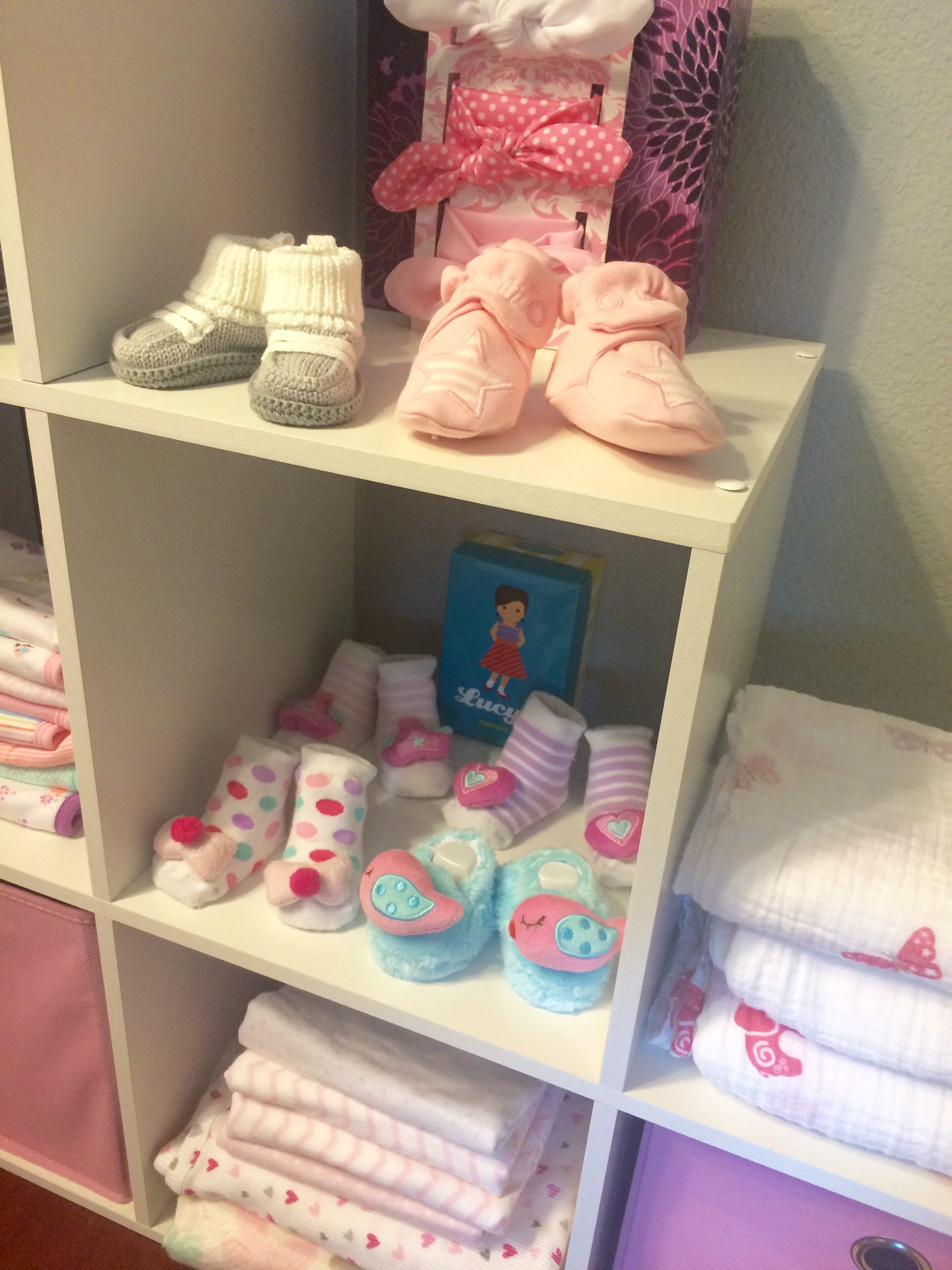 baby, baby girl, nursery, organized nursery, baby room, baby girl style, baby girl decor, grey and pink, organized home, home organizer, professional organizer, home organizer, San Diego, Orange county, the NEAT life, NEAT Method, Katie Koetnje