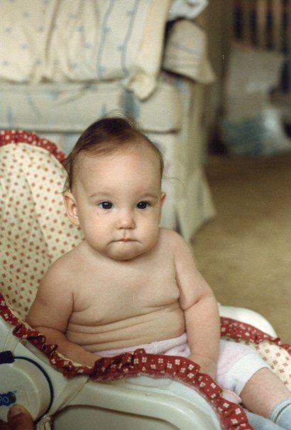 baby comb over, fat baby, baby rolls, pudgy baby, happy baby, baby girl, Heather Byrne