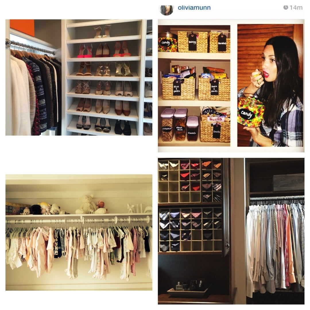 organized spaces, organized closet, neat, neat method, olivia munn, organized babys room, organized baby closet, master closet shoe shelves, master closet 