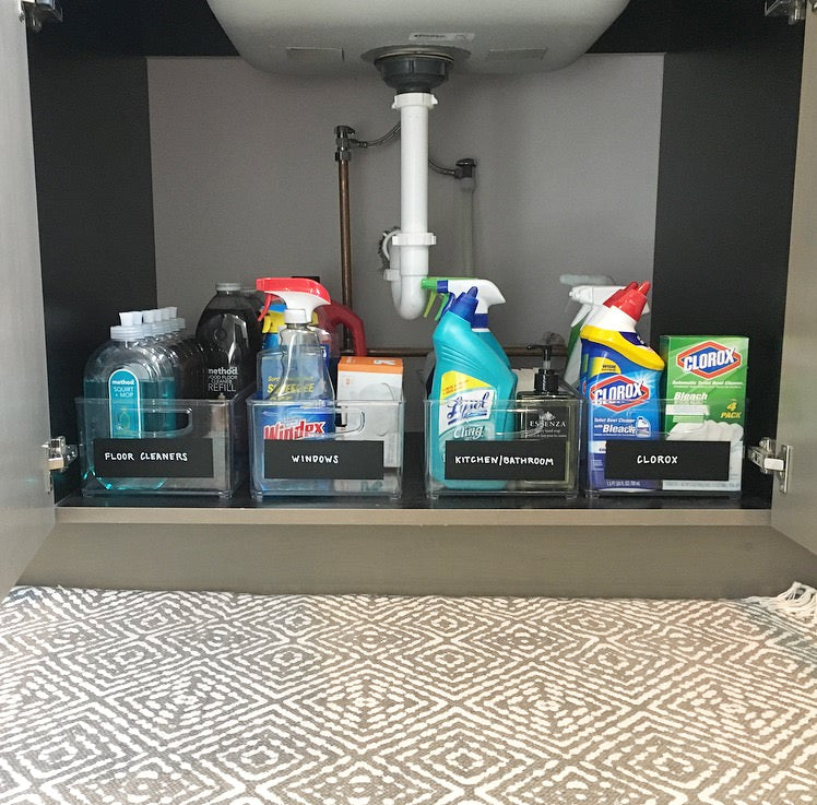 Organized Cleaning Supplies - Storage Solutions for your Products