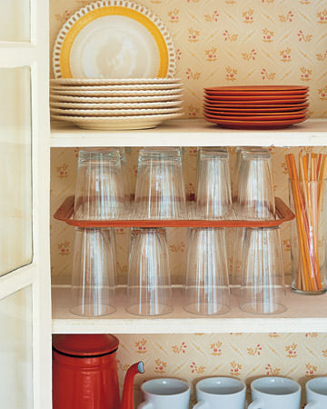 Kitchen Organization, kitchen glasses, Kitchen Shelves, Organized, NEAT Method