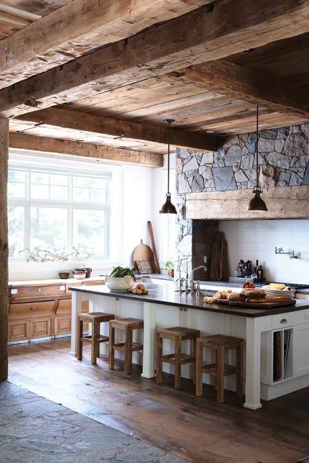 Rustic Kitchen, Organized, Neat Method