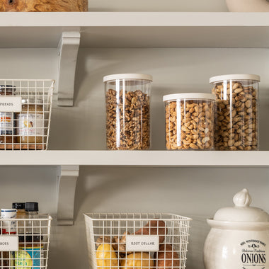 BPA-Free Crystal Clear Canisters for Kitchen Pantry Organization