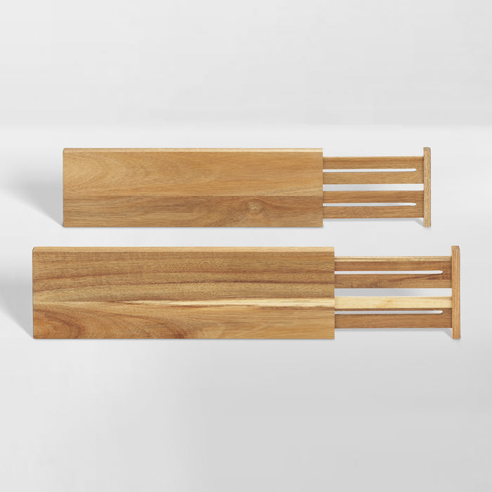 Neat Method 20-Piece Acacia Wood Hanger Set - Brass