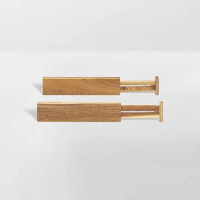 Neat Method 20-Piece Acacia Wood Hanger Set - Brass