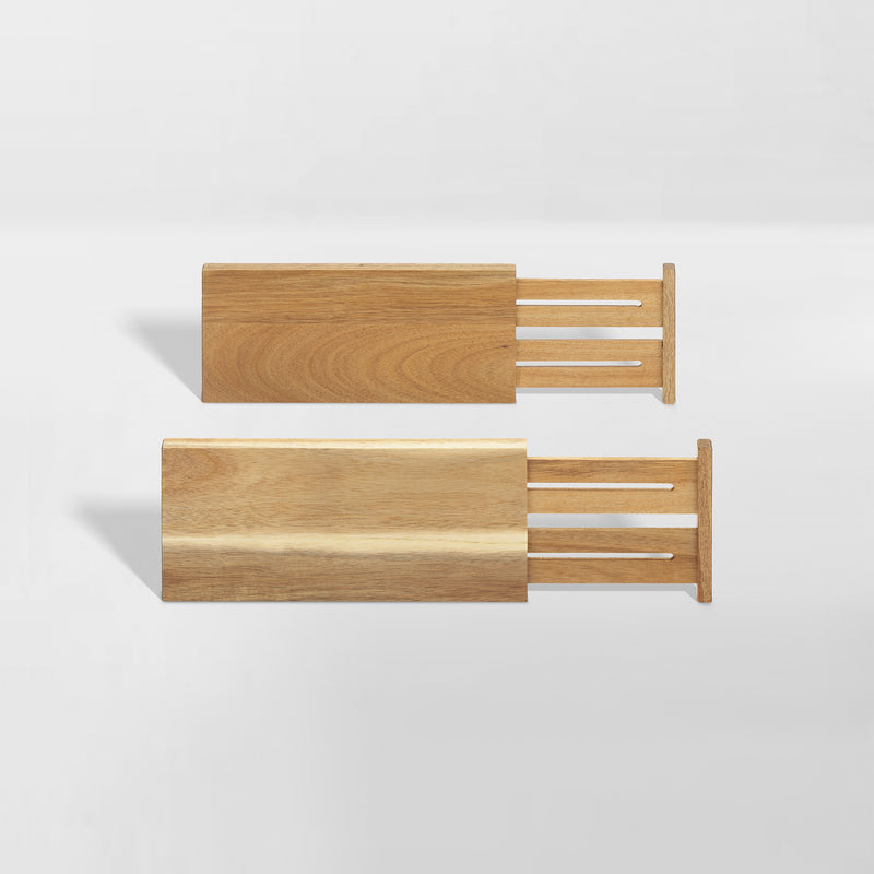 product image of acacia wood drawer dividers