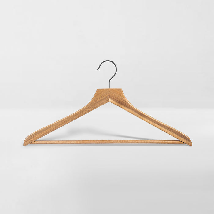 Neat Method Everyday Rubberized Hangers- Set of 25 - White/Matte Black