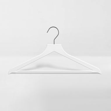 White Wooden Hanger for Suits, White Coat Hangers