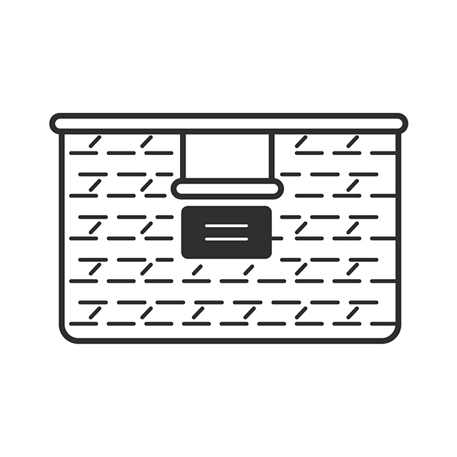 Labeling baking goods in a woven basket