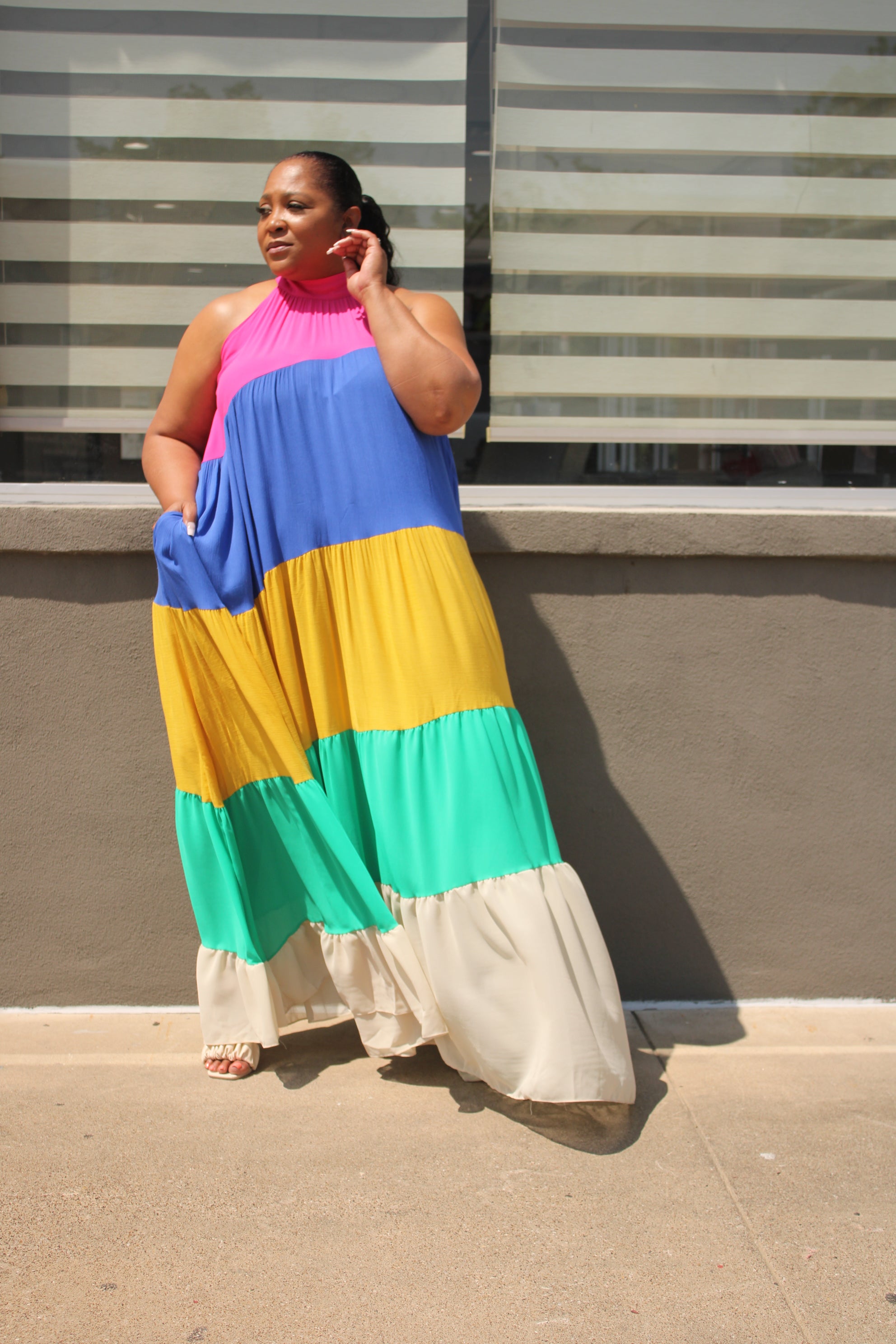 Rainbow Maxi Dress – The House of Dasha