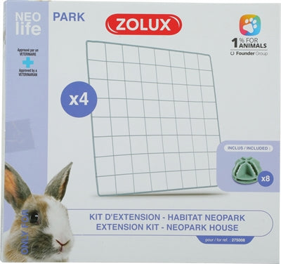 Zolux Neolife neopark konijn uitbereidingsset gaaspanelen
