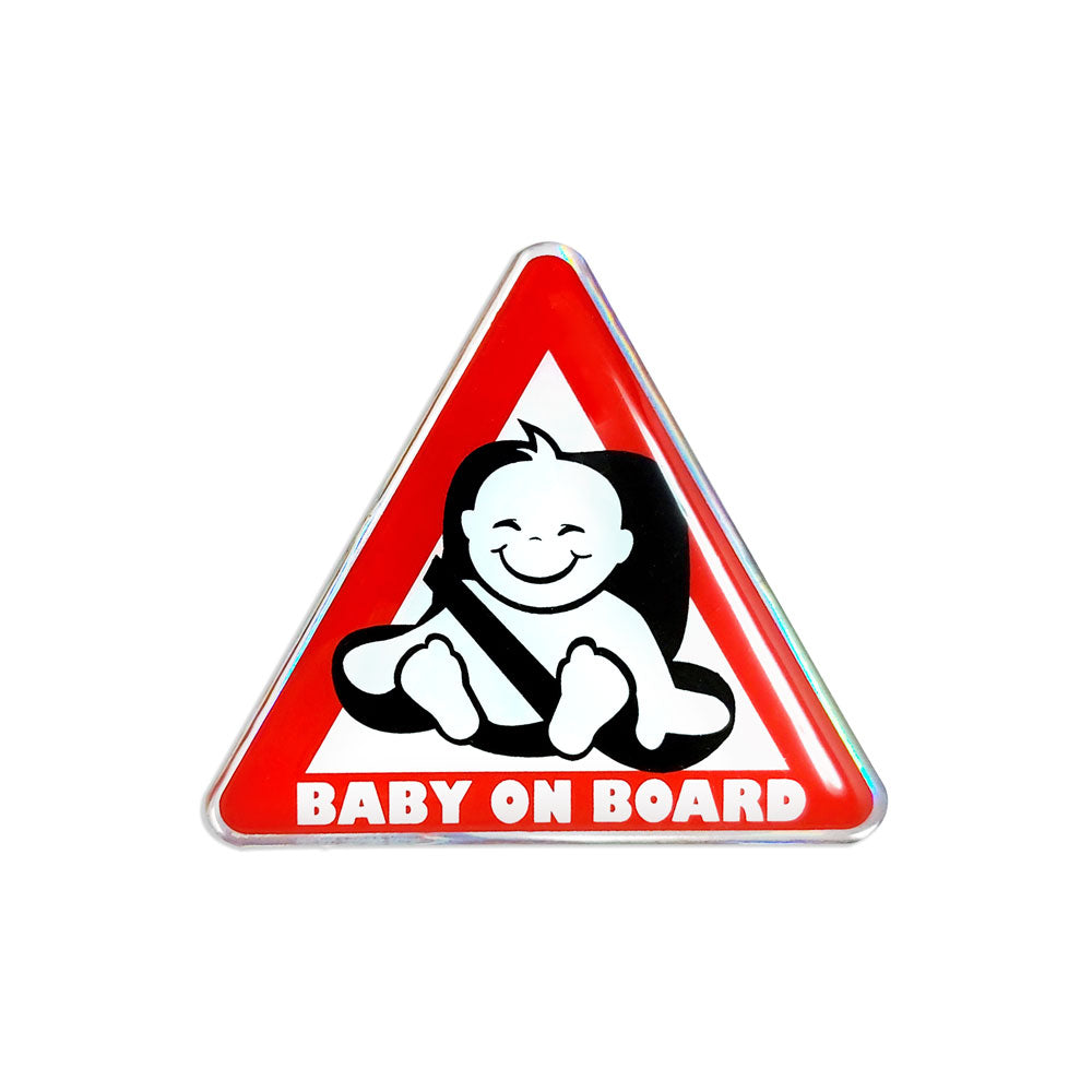 Non-branded Autosticker Baby On Board In Stoel 3d 6 X 6,5 Cm Rood