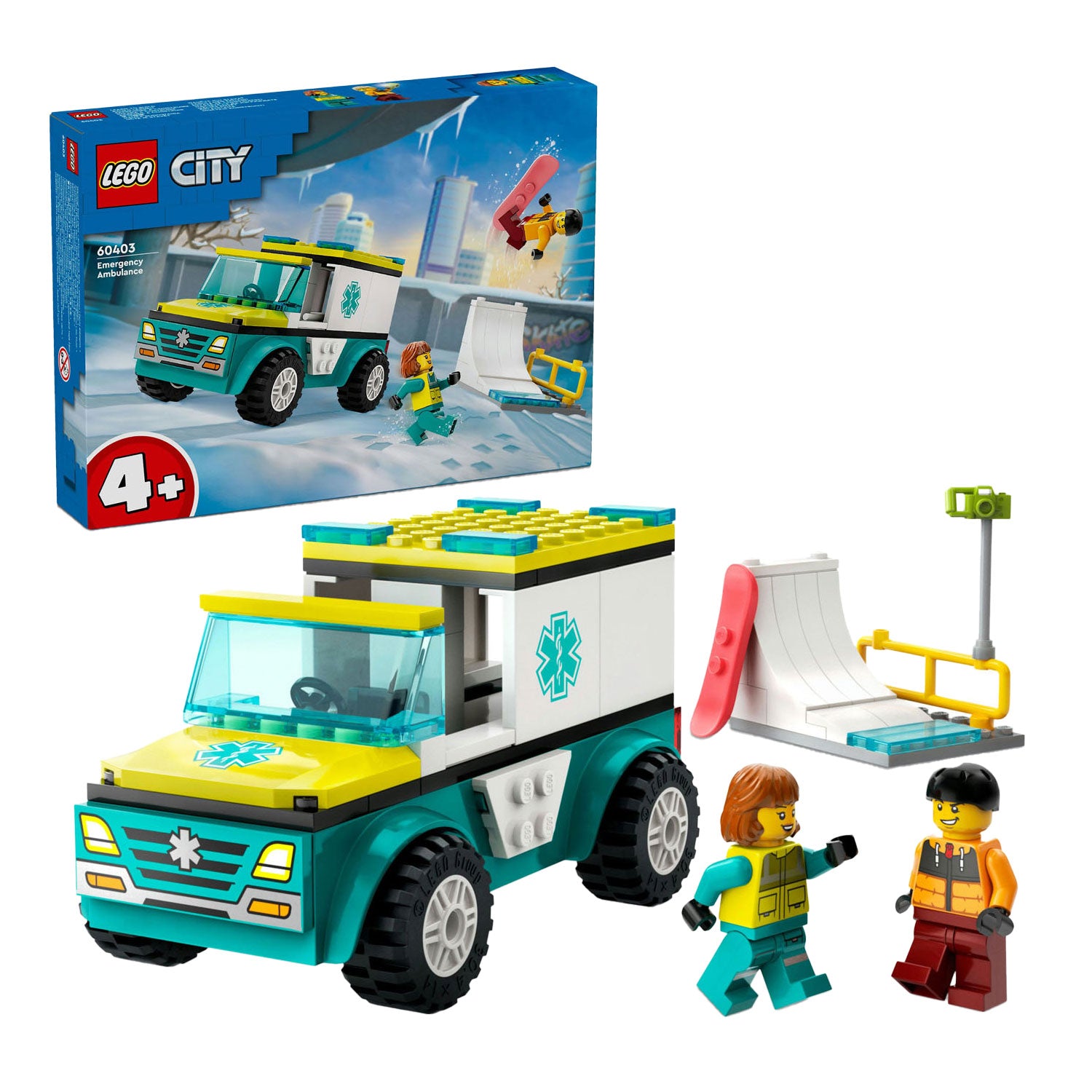 Lego LEGO City 60403 Ambulance en Snowboarder