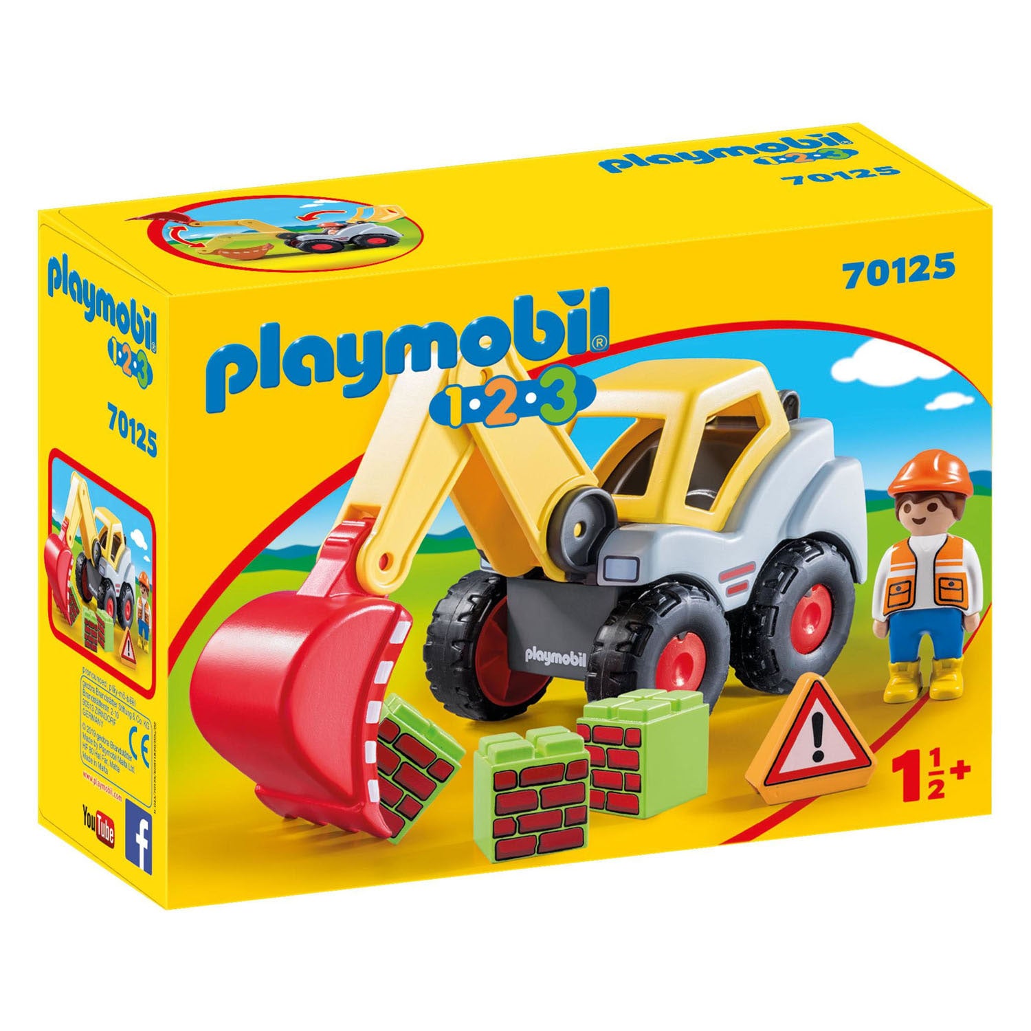 Playmobil 1.2.3. Graaflader 70125