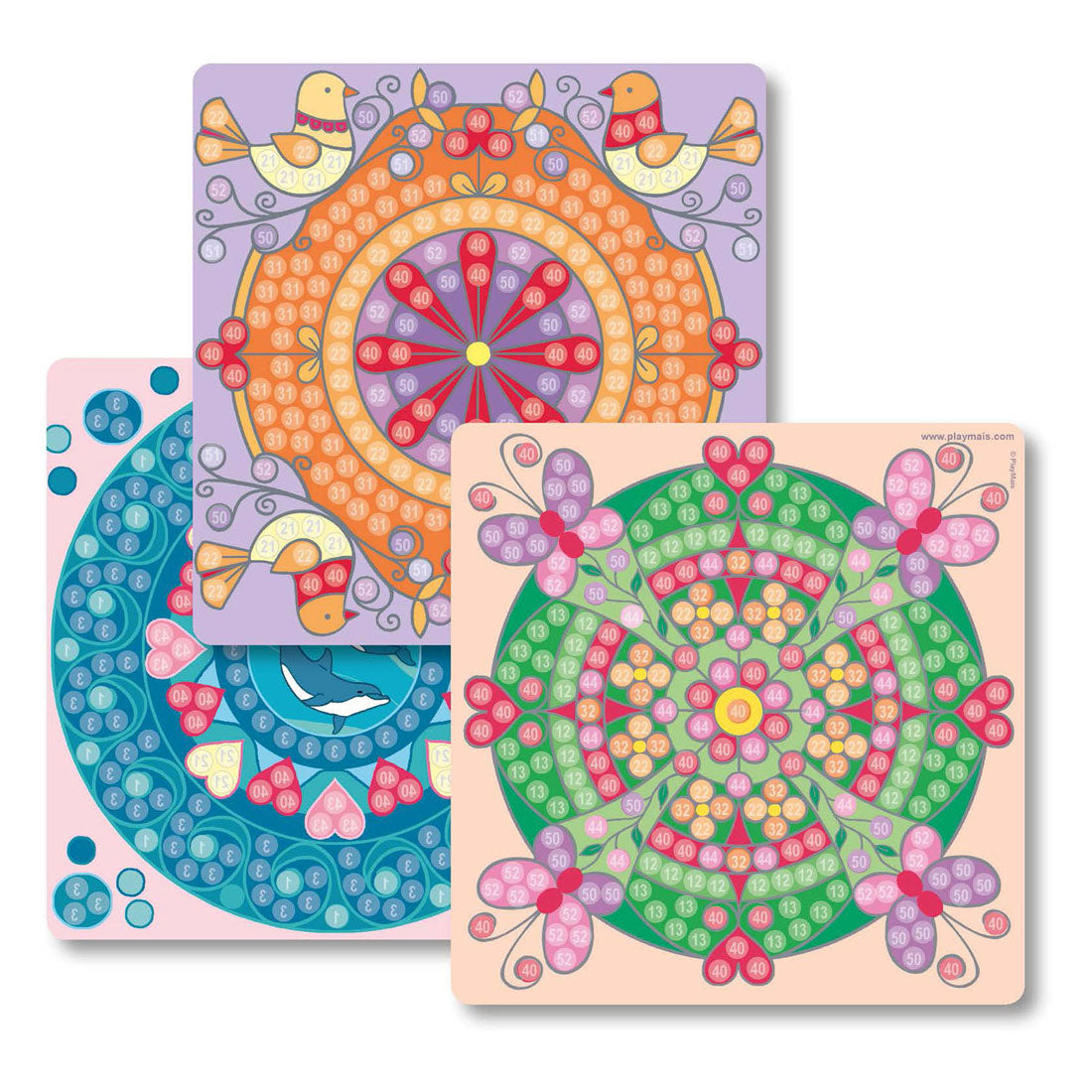Playmais PlayMais Mosaic Kaarten Versieren Trendy Mandala