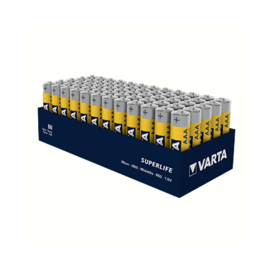 Batterij Varta SuperLife AAA WP per 48