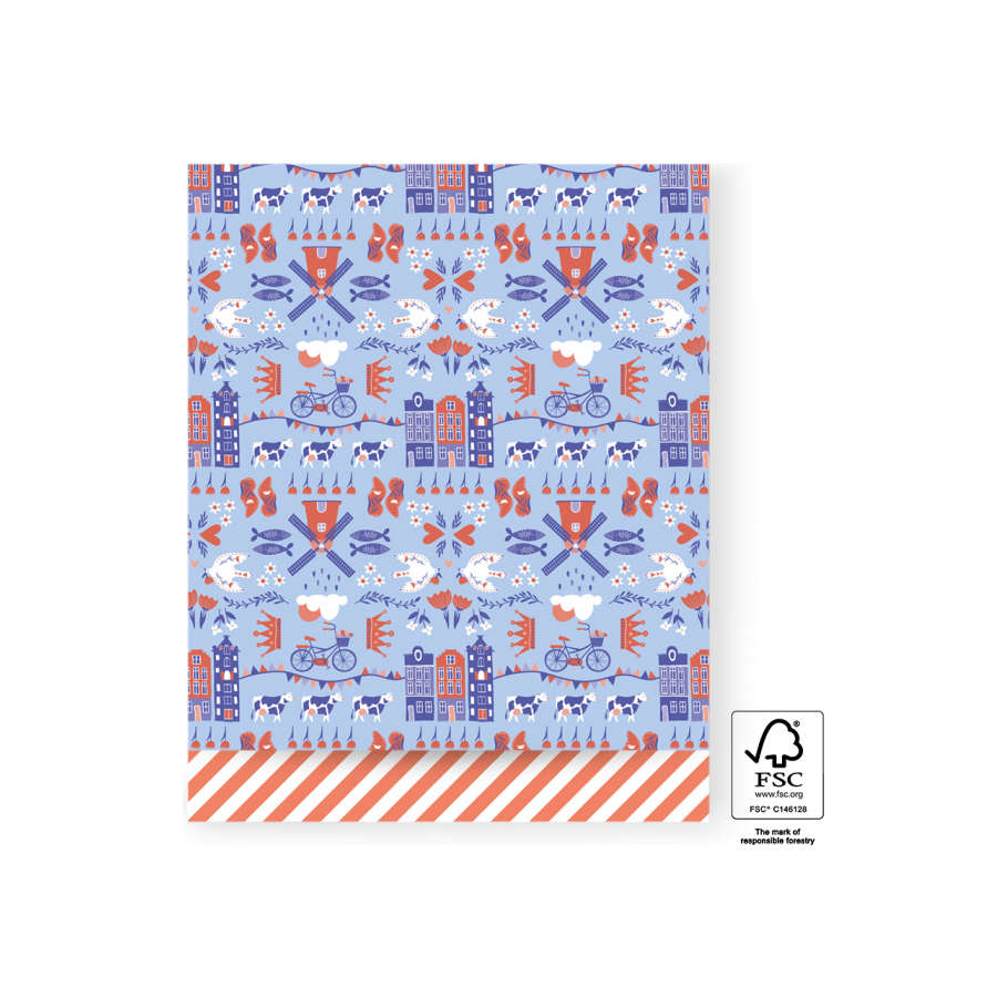 House of Products - Cadeauzakjes - Cadeauzakjes Holland - Oranje - 27 x 34 cm - 200 stuks