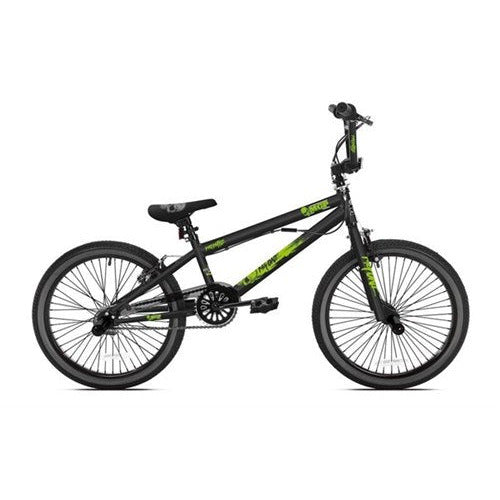Madd 20 inch freestyle bmx fiets zwart/groen