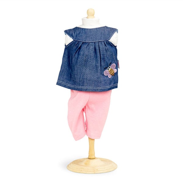 Mini Mommy Denim Tuniek Met Legging 42-46 Cm 2-delig