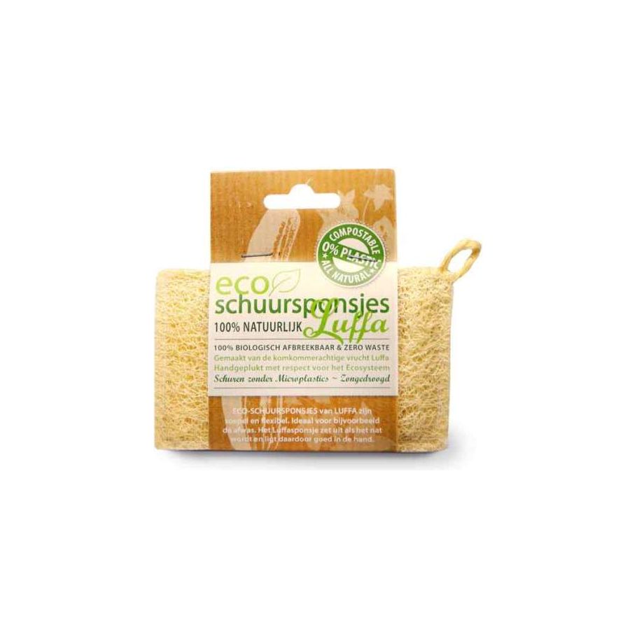Eco Schuurspons - Luffa - natuurlijke spons - zero waste - duurzaam