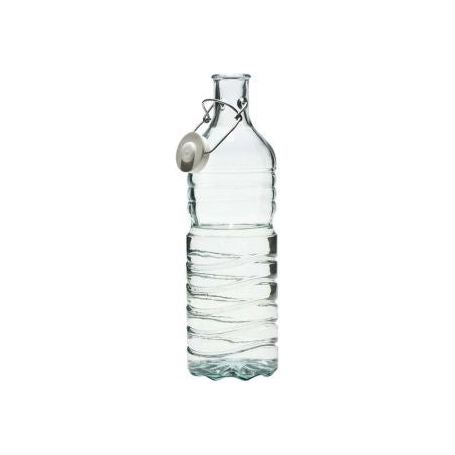 Memo Import - Fles met beugelsluiting - Gemaakt van gerecycled glas - 1,5L