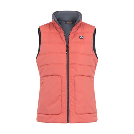 Tully Fake Down bodywarmer dames rood maat 4XL