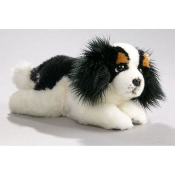 Bicolini Knuffelhond Liggende King Charles Pup 28 Cm