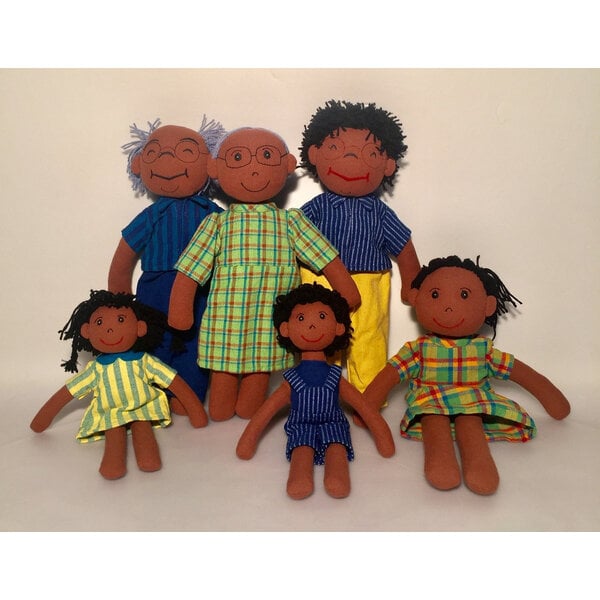 Papoose Toys African Family Ragdolls