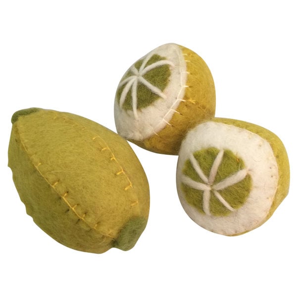 Papoose Toys Fruit Lemon/3pc