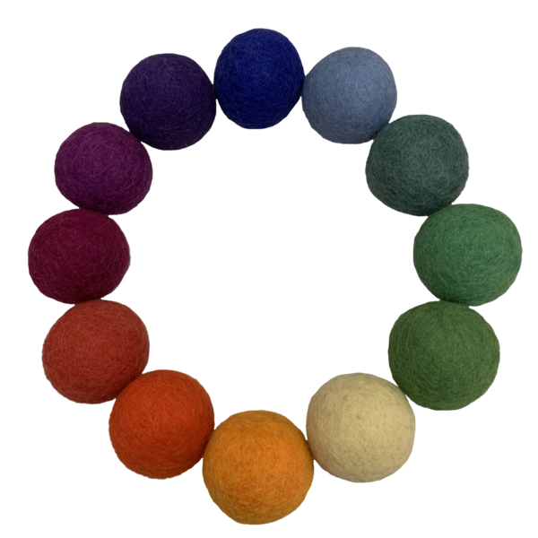 Papoose Toys Goethe Felt Balls 5cm/36 pc