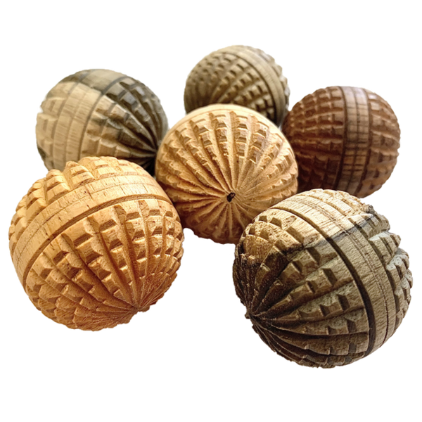 Papoose Toys Mini WW Acorn Balls/6pc