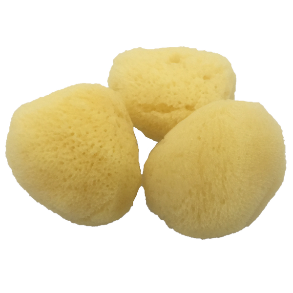 Papoose Toys Natural Sponge &apos;Silk&apos; 6cm/3pc